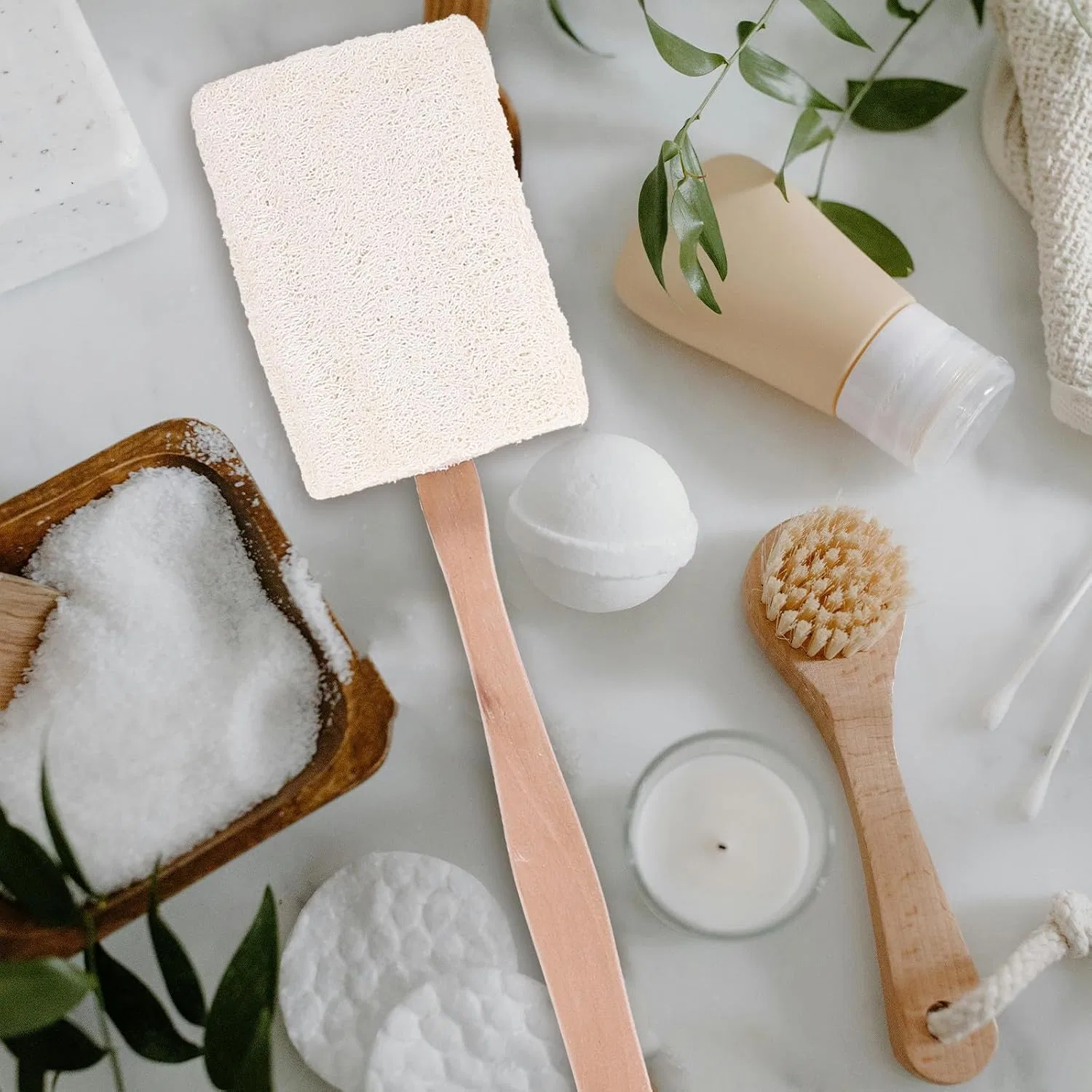 Купальная щетка с длинной ручкой, Generisch, 40x9.5x3 см — фото 4