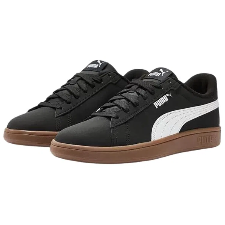 Детские кеды для скейтбординга PUMA Smash 3.0, Black-White-Rubber Color — фото 4