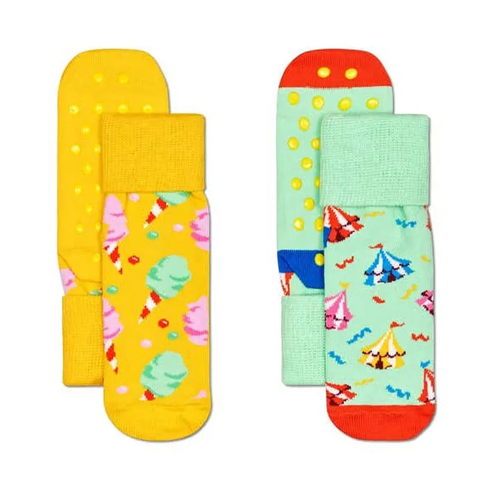 Носки антискользящие Circus 2 пары Happy Socks, зеленый