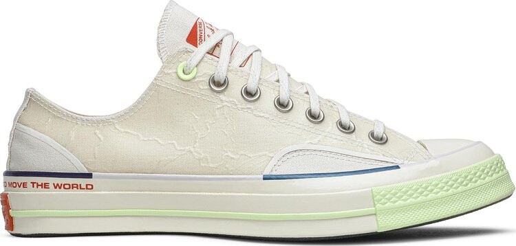 

Кроссовки Converse Pigalle x Chuck 70 Low Barely Volt, белый, Белый;серый, Кроссовки Converse Pigalle x Chuck 70 Low Barely Volt, белый