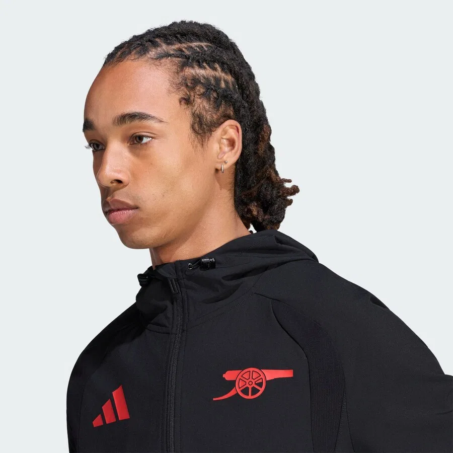 Спортивная куртка ADIDAS PERFORMANCE 'Arsenal FC Tiro' черного цвета — фото 3