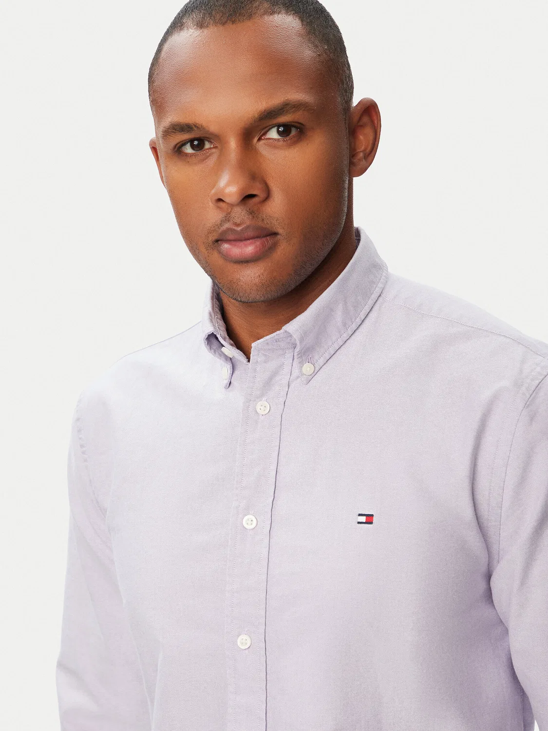 Мужская рубашка стандартного кроя Solid Heritage Tommy Hilfiger, светло-сиреневый — фото 4
