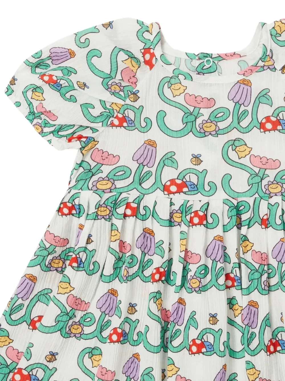 Комплект из блумеров и платья с логотипом Stella McCartney Kids, белый — фото 3