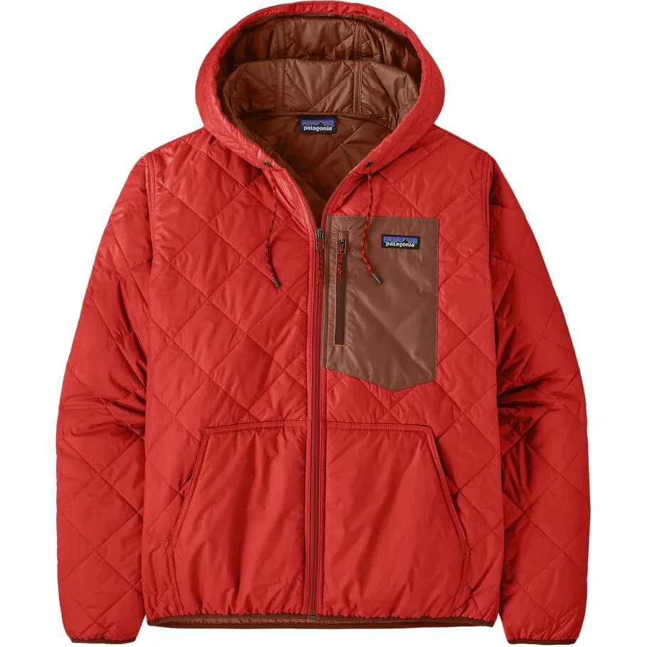 Мужское стеганое пальто-пуховик Patagonia, Goose Cream Red/AMRE
