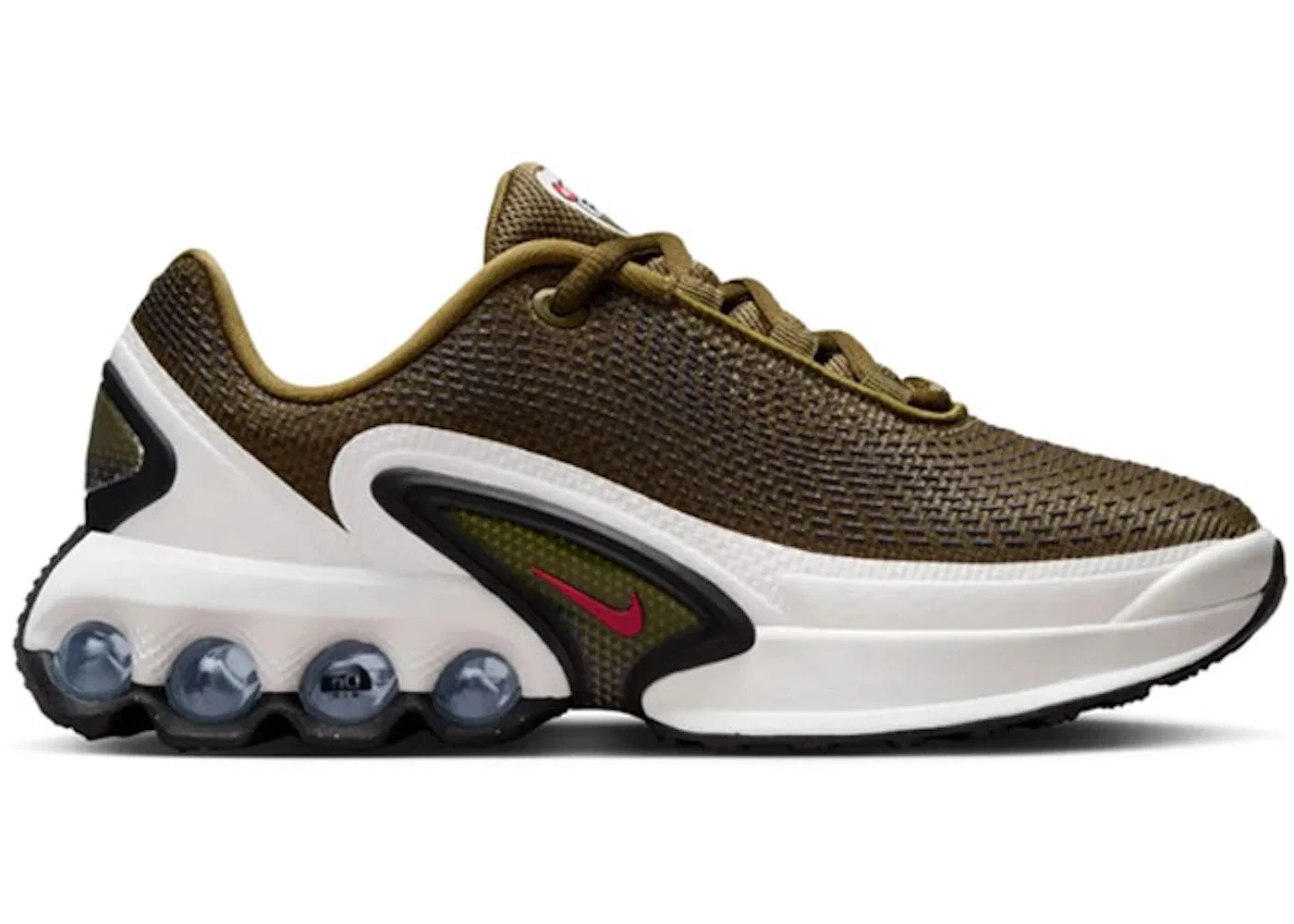 Детские кроссовки Lifestyle Nike Air Max DN, Olive Flak/Gym Red/Black/Olive Flak