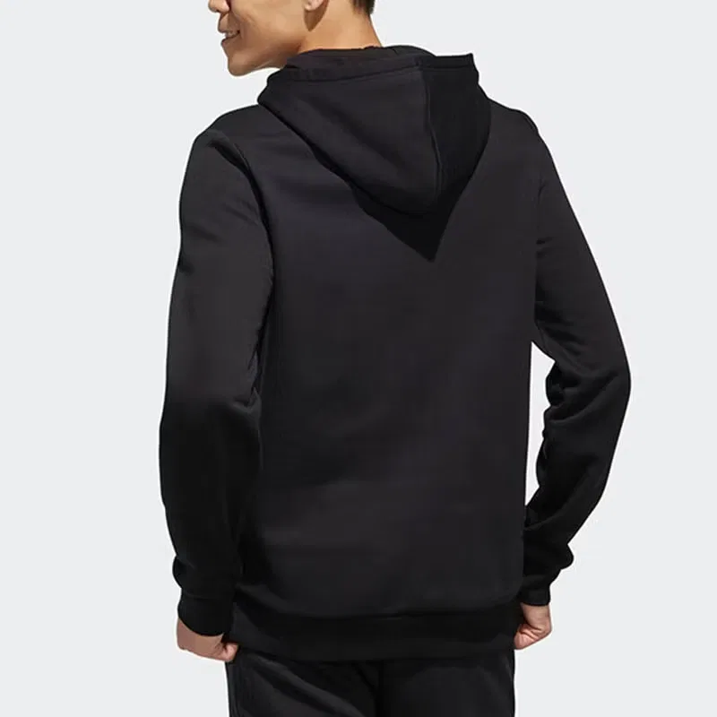 Худи с капюшоном на шнурке Adidas, черный — фото 3