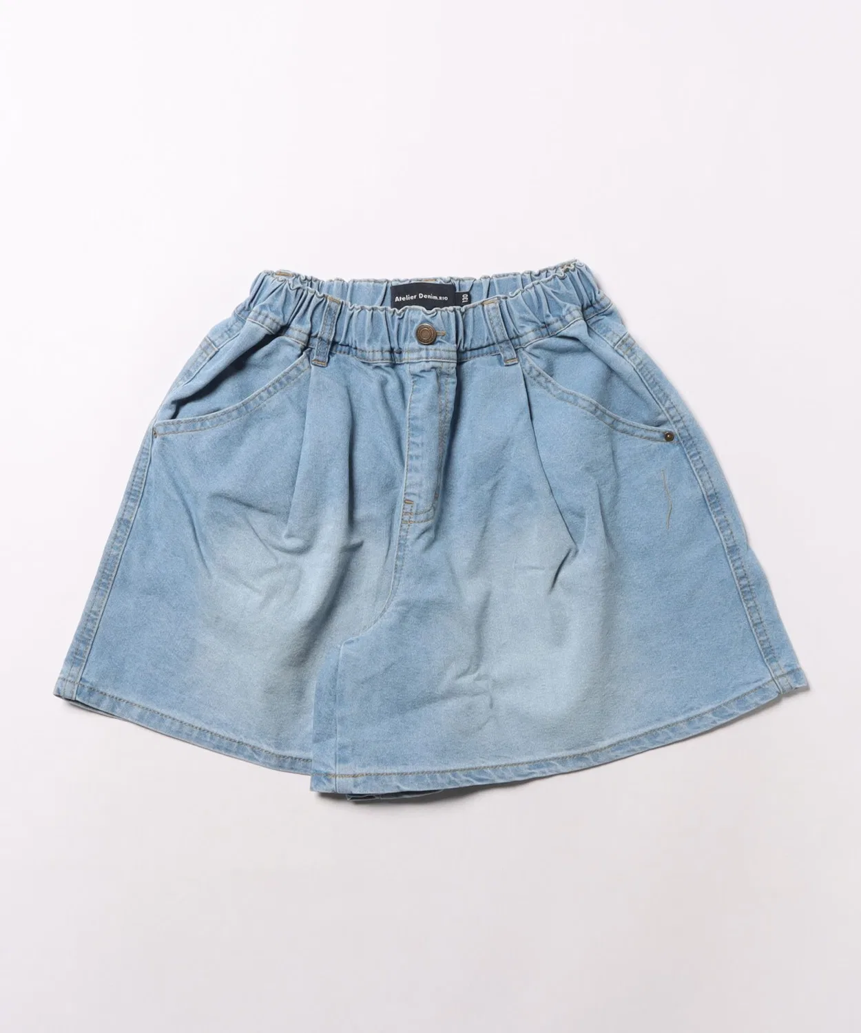 Детские джинсовые шорты-кюлоты с бантом Atelier Denim.RIO, Blue