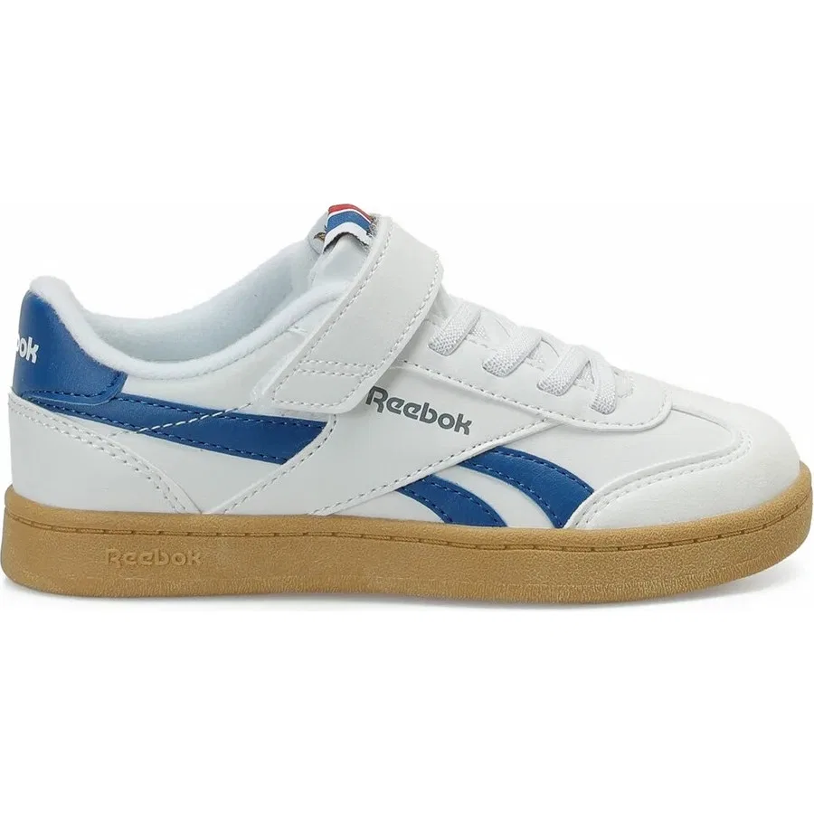 Детские кроссовки с эластичными шнурками и липучкой Smash Edge Elastic Reebok, Бело-разноцветный