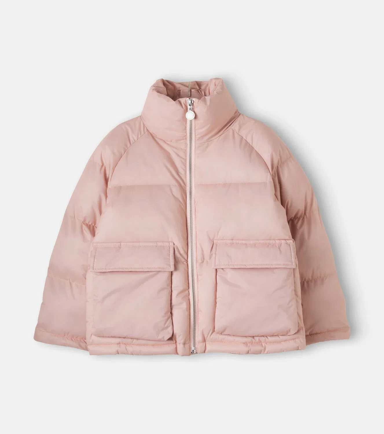 Куртка-пуховик на молнии Stella Mccartney Kids, розовый