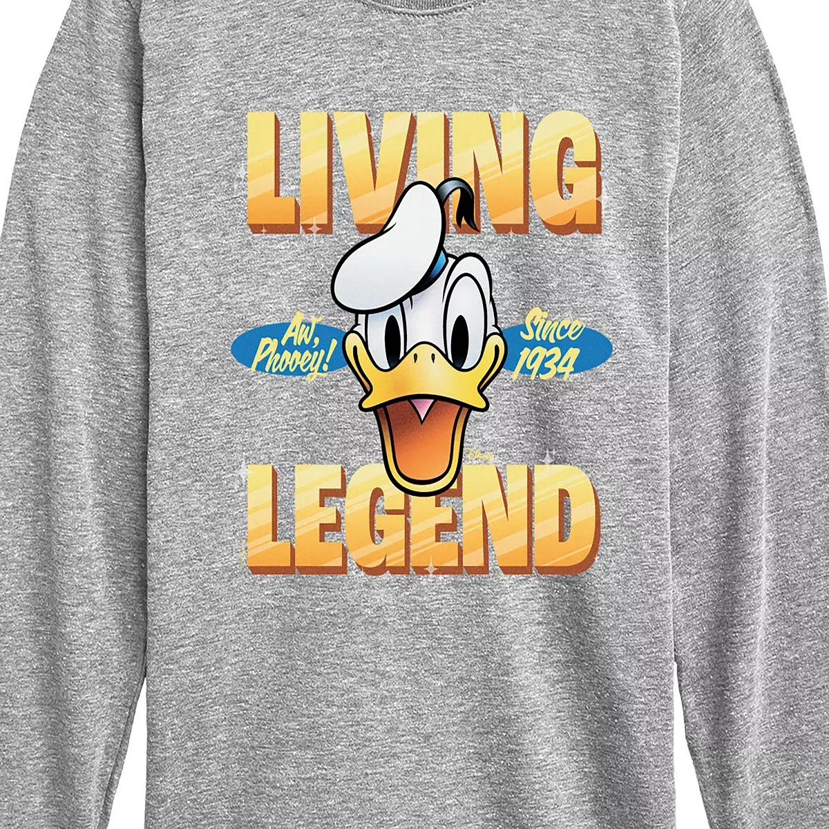 Детское футболка с длинным рукавом Disney Living Legend 1934 Athletic Heather — фото 2