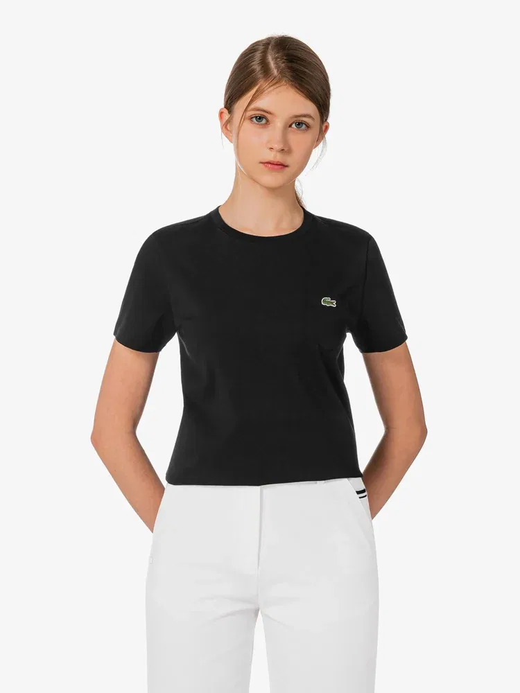 Футболка с карманом LACOSTE, Black — фото 4