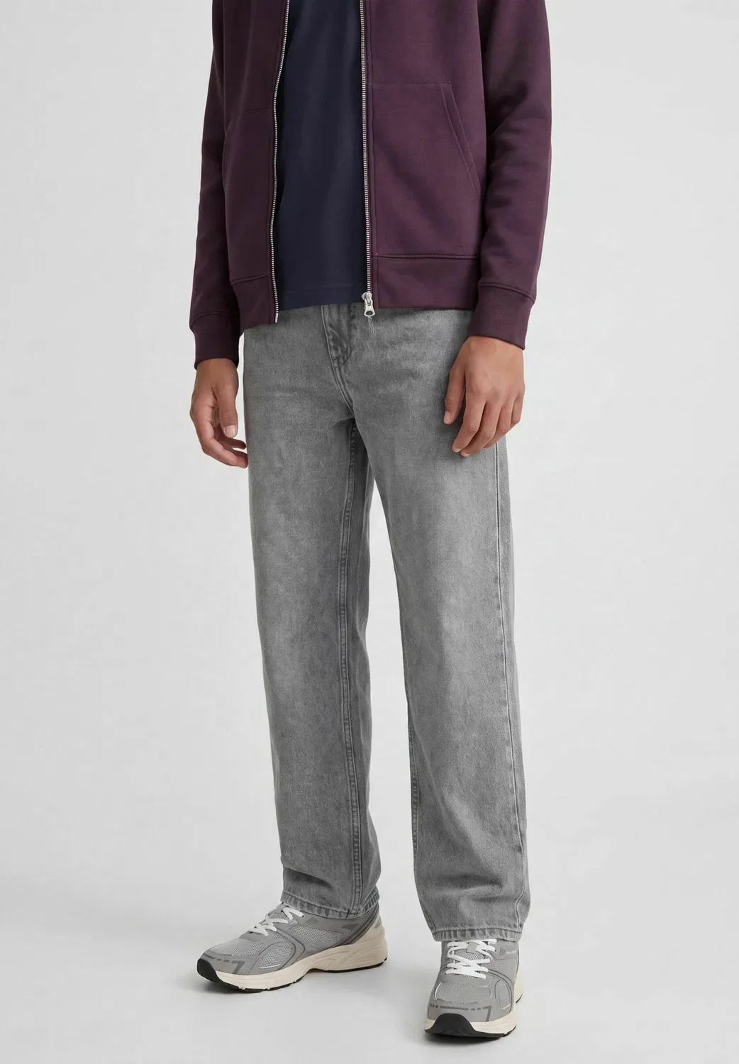 Брюки, штаны для мальчиков - брюки Jack & Jones Junior, Silver Pine — фото 2