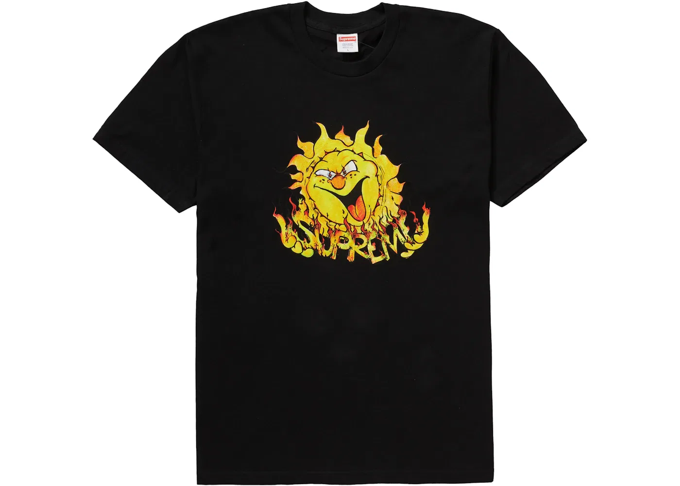 Мужская футболка с принтом Supreme Sun Tee, Black