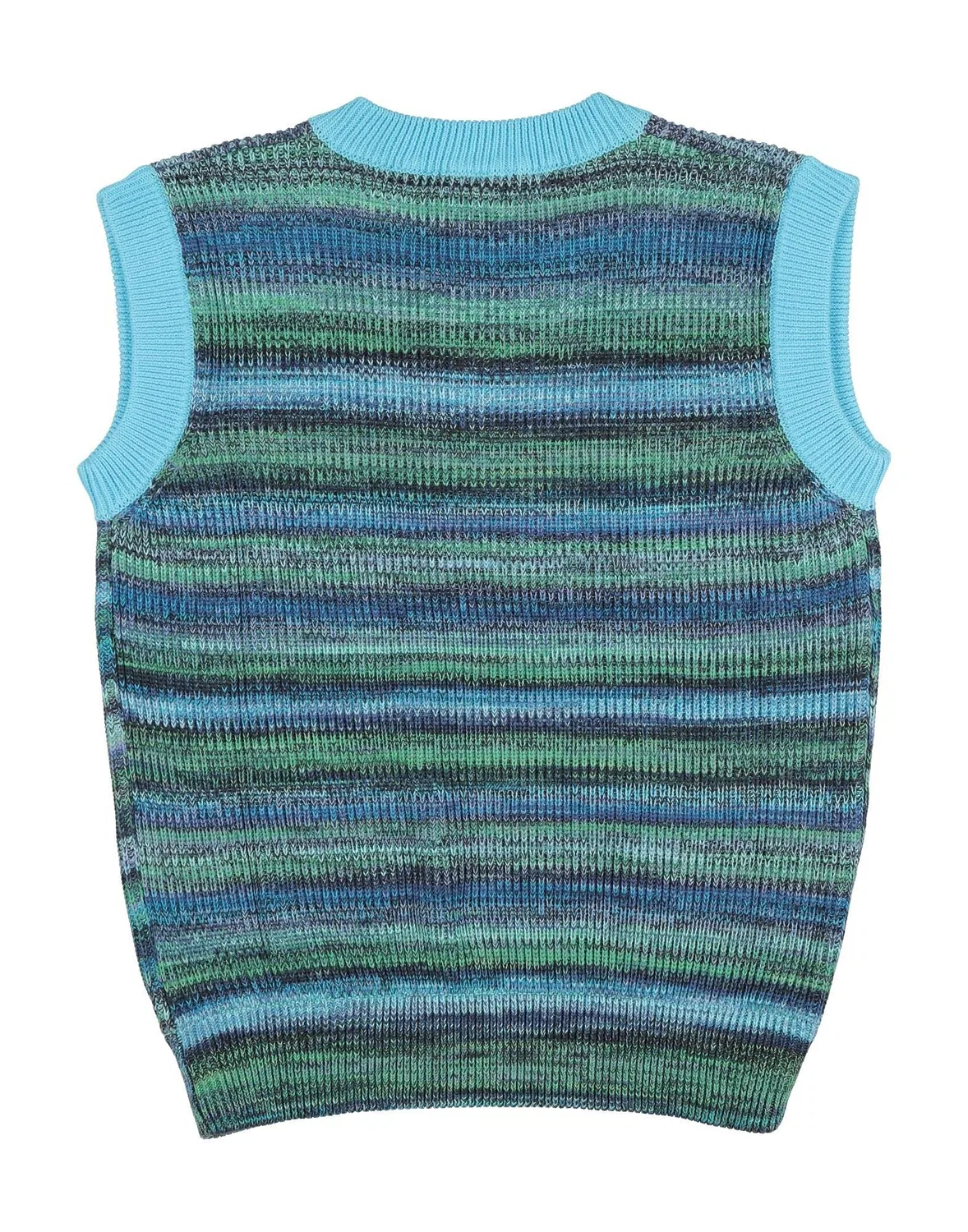 Детский джемпер без рукавов с принтом Missoni, ярко-голубой — фото 2