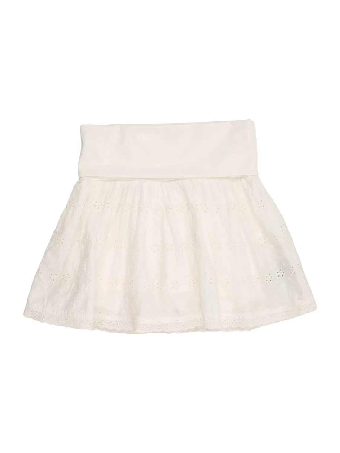 Юбка Gap EYELET белого цвета