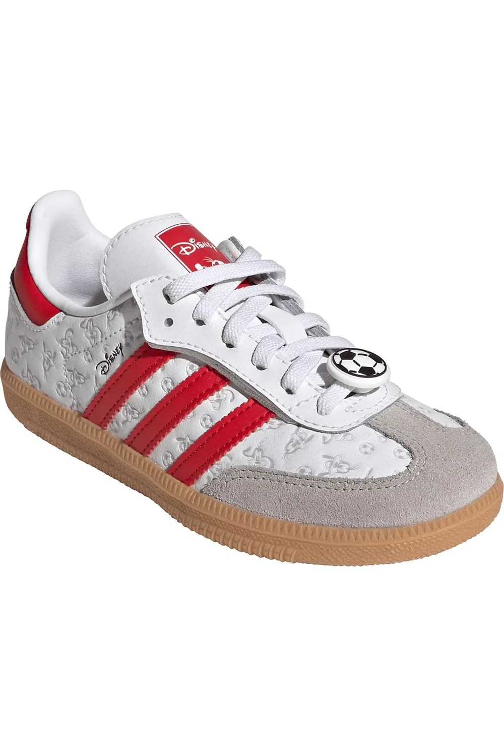 Детские кеды с улыбающимися Goofy Samba OG adidas, White/Scarlet/Gum 3