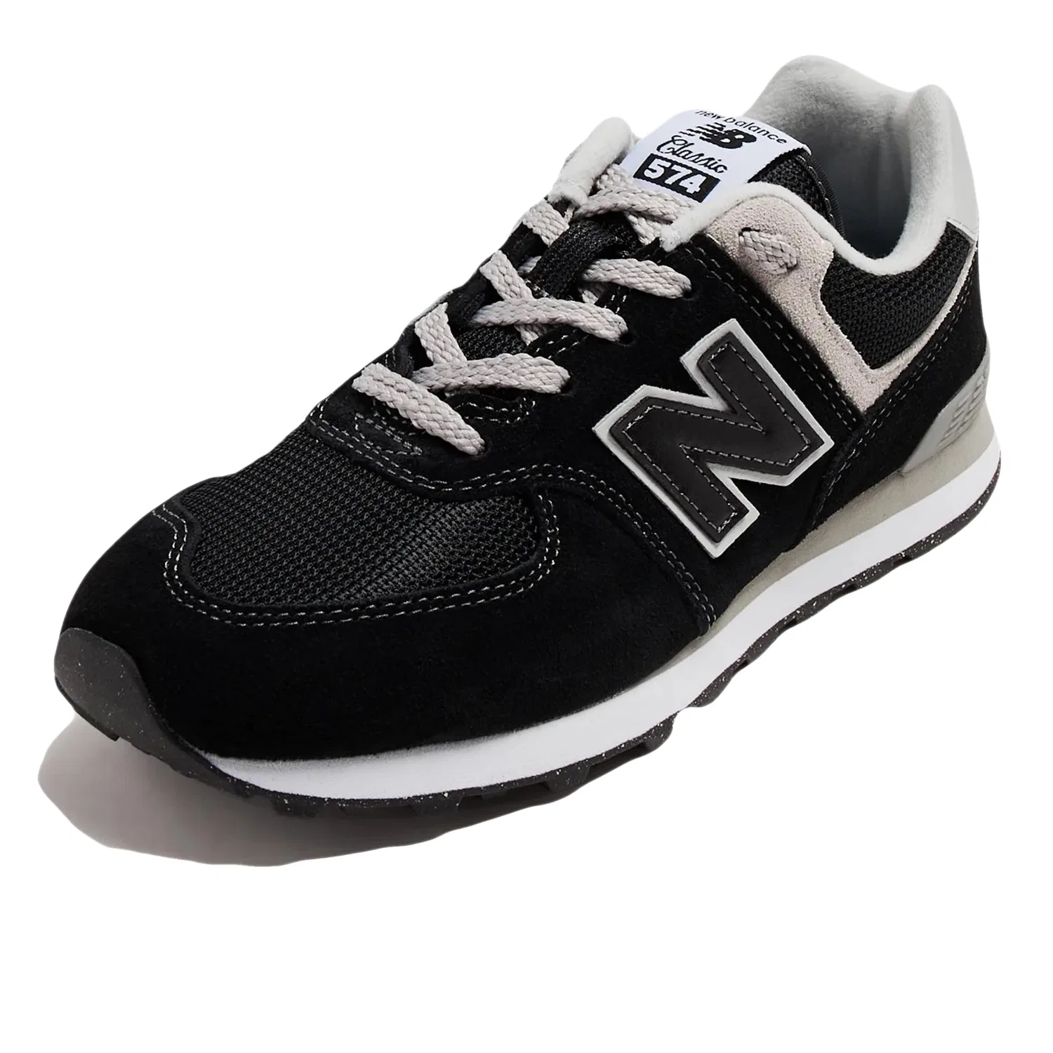Детские кроссовки для девочек с принтом New Balance 574 Heritage Vintage Pack, Black Black Evb 01