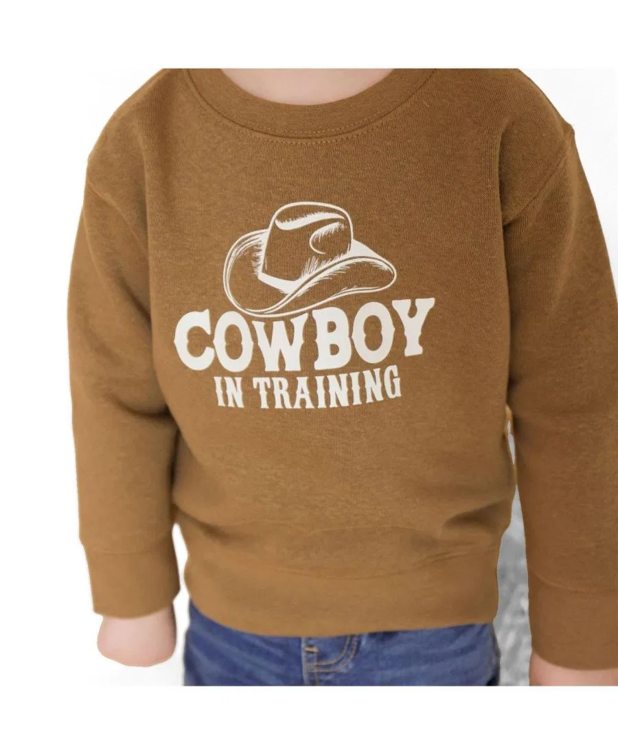 Свитшот с принтом Cowboy In Training Sweet Wink, Mocha — фото 3
