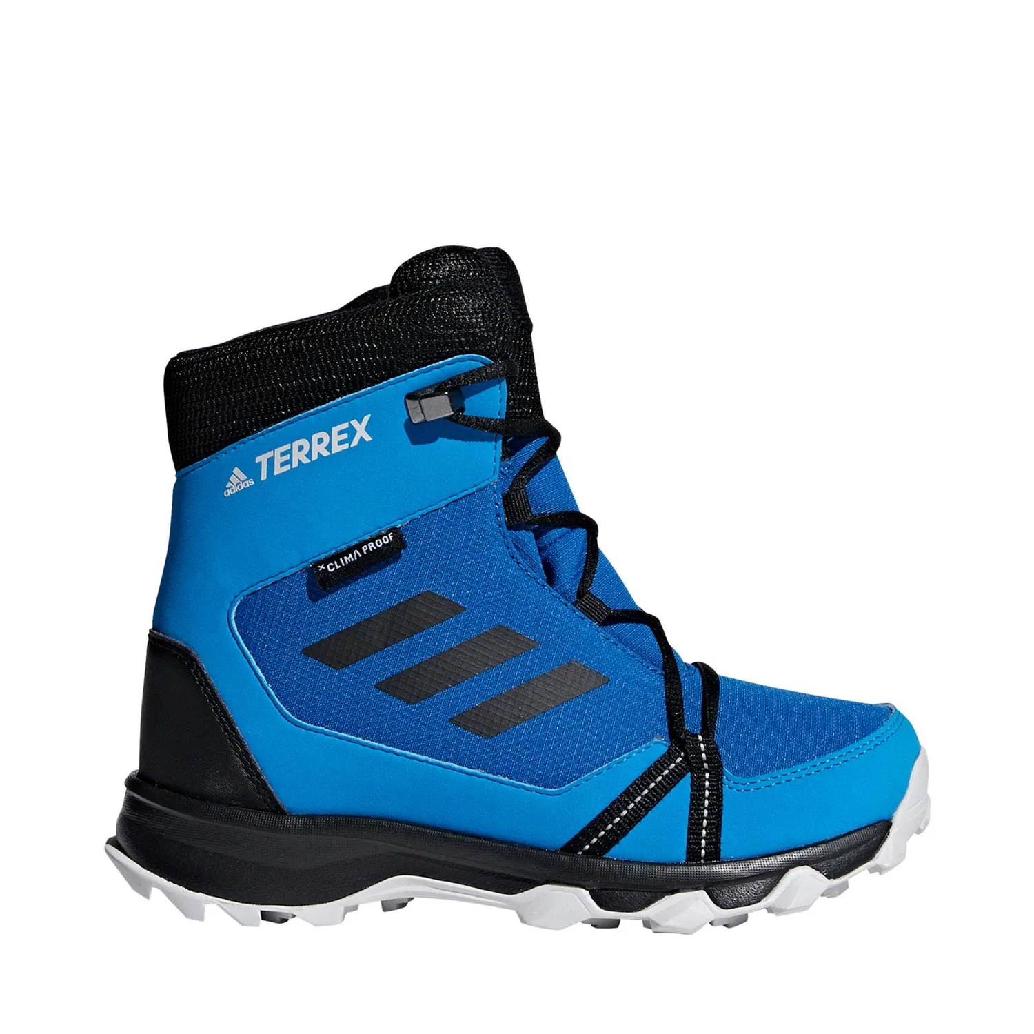 Детские ботинки для мальчиков и девочек с высоким верхом Terrex Snow Cp Cw K Adidas, Blue Belazu Negbás Griuno 000 — фото 3