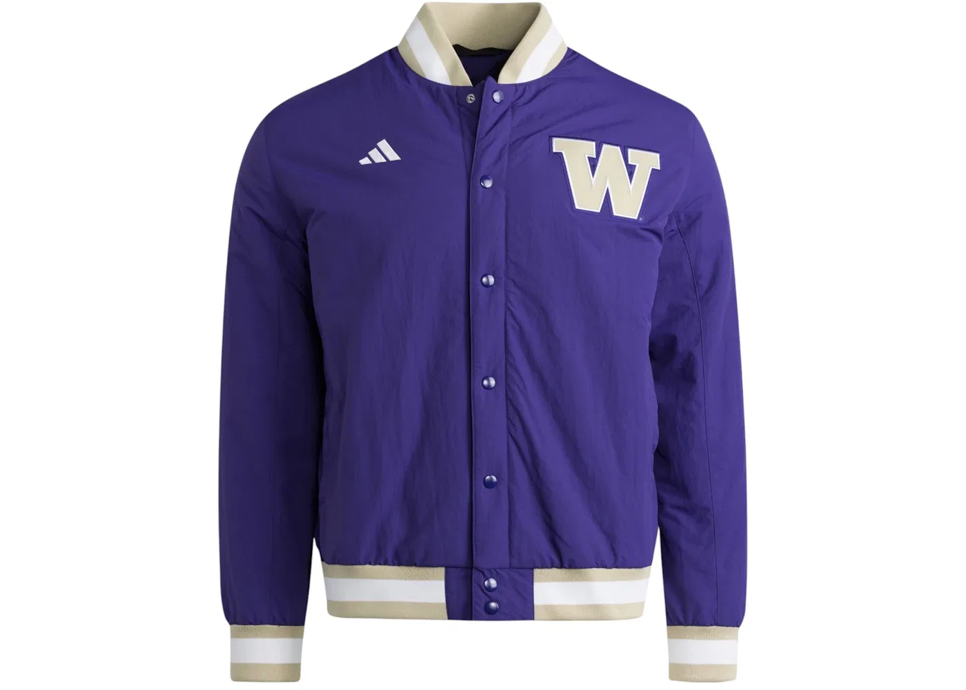 Мужская куртка с длинным рукавом Adidas Huskies Coaches Dugout Jacket Washington Team College Purple, Washington Team College Purple