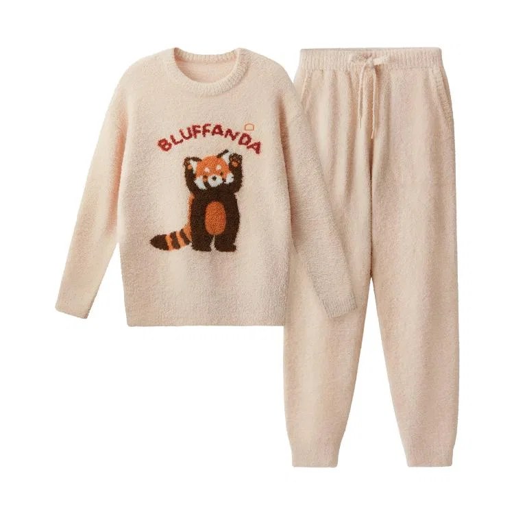 Детский комплект пижам BANANA IN, Soft And Cute Panda - Apricot Peach