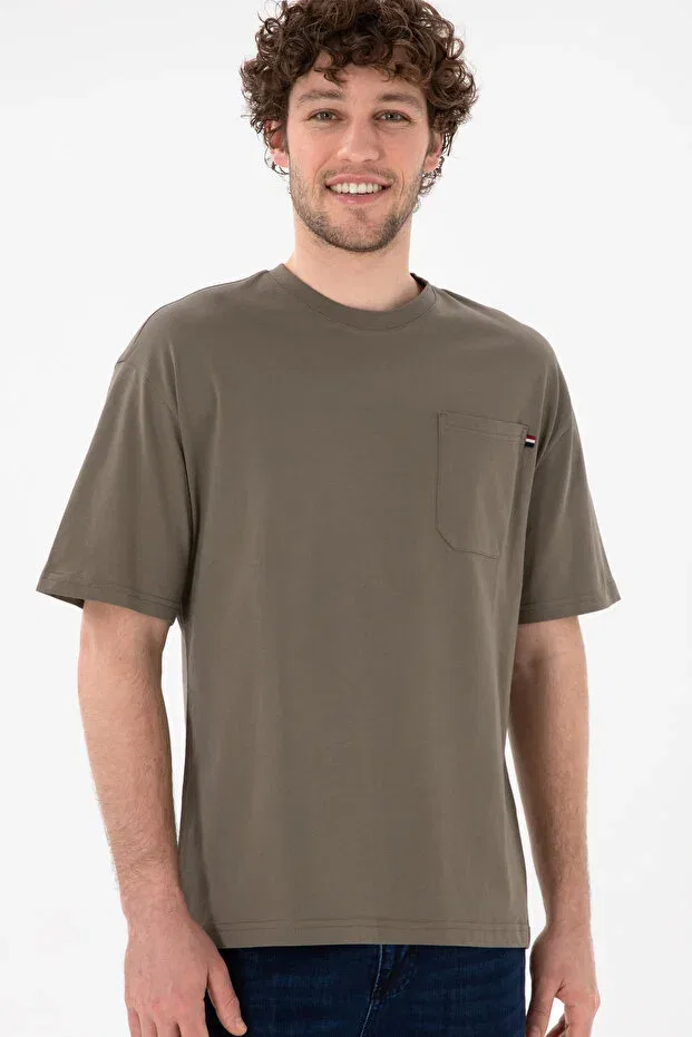 Мужская футболка с коротким рукавом U.S. Polo Assn., Taupe — фото 4