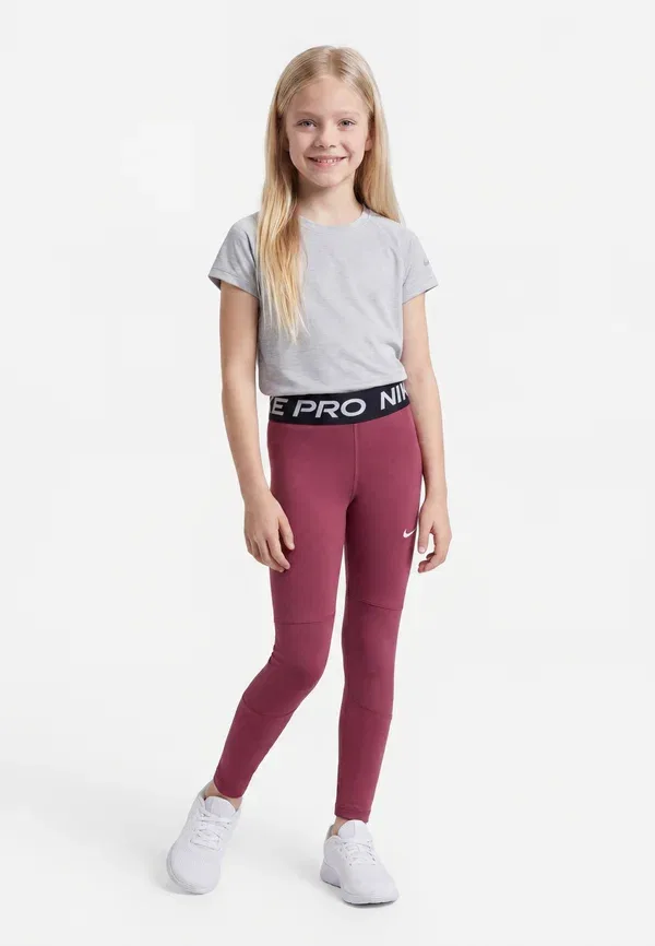 Леггинсы с технологией Dri-fit, Tight unisex, Nike Performance, Pink Smoke/White, белый/розовый