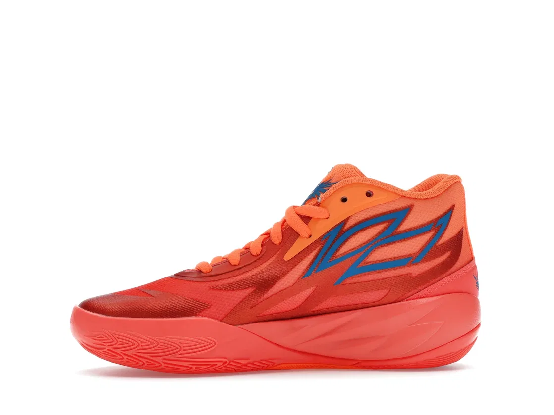 Детские кроссовки для баскетбола Puma LaMelo Ball MB.02 Supernova, Fiery Coral/Ultra Orange — фото 3