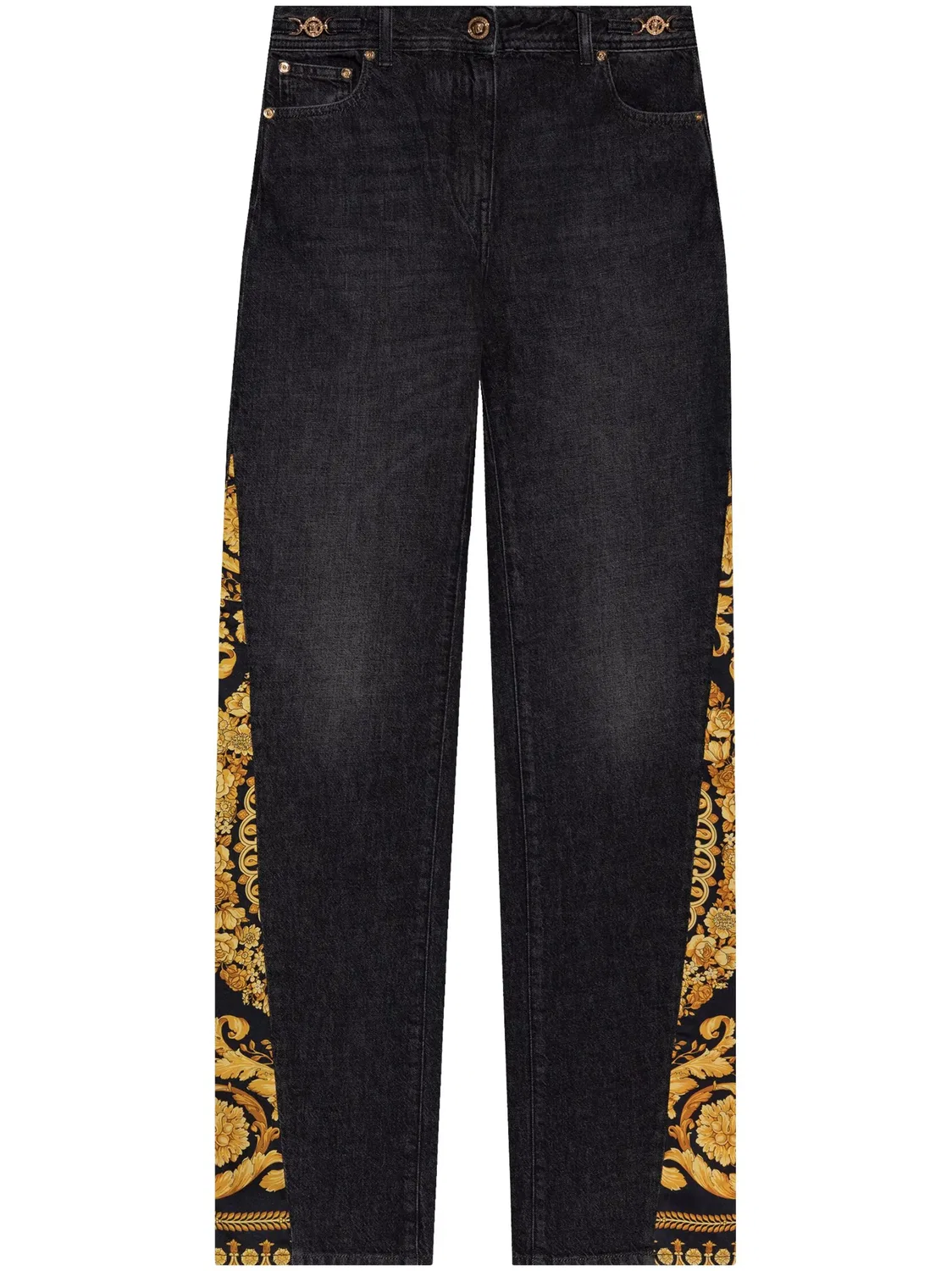 Джинсы-бойфренды Barocco от Versace, черный