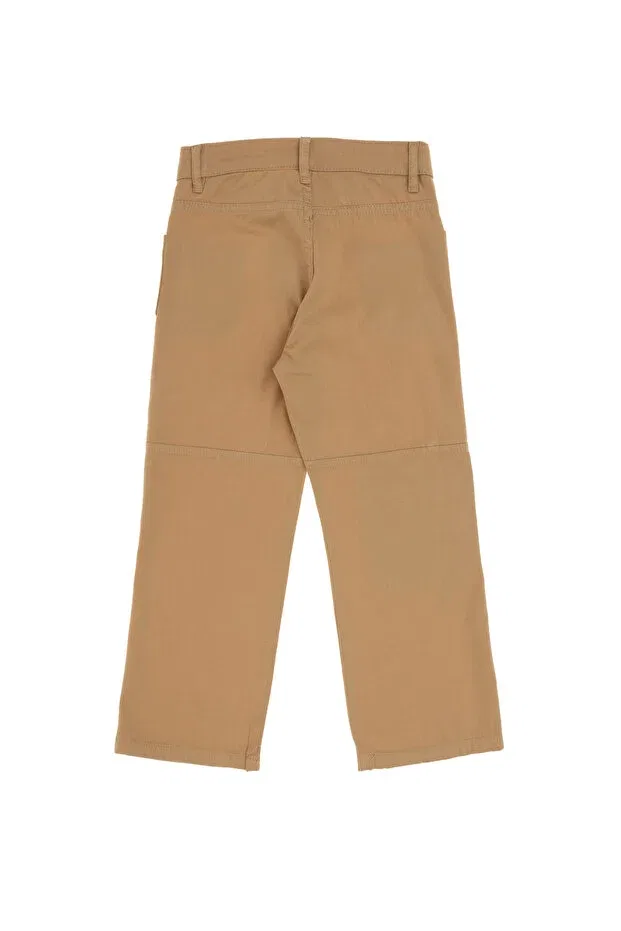 Детские брюки карго для девочек из хлопка U.S. Polo Assn., Camel — фото 2