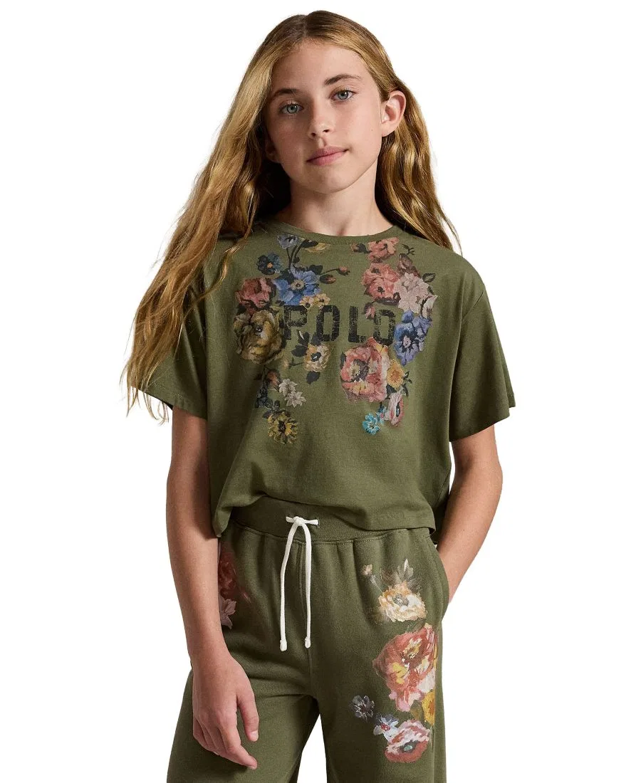 Футболка свободного кроя с принтом Polo Ralph Lauren, Cruise Olive