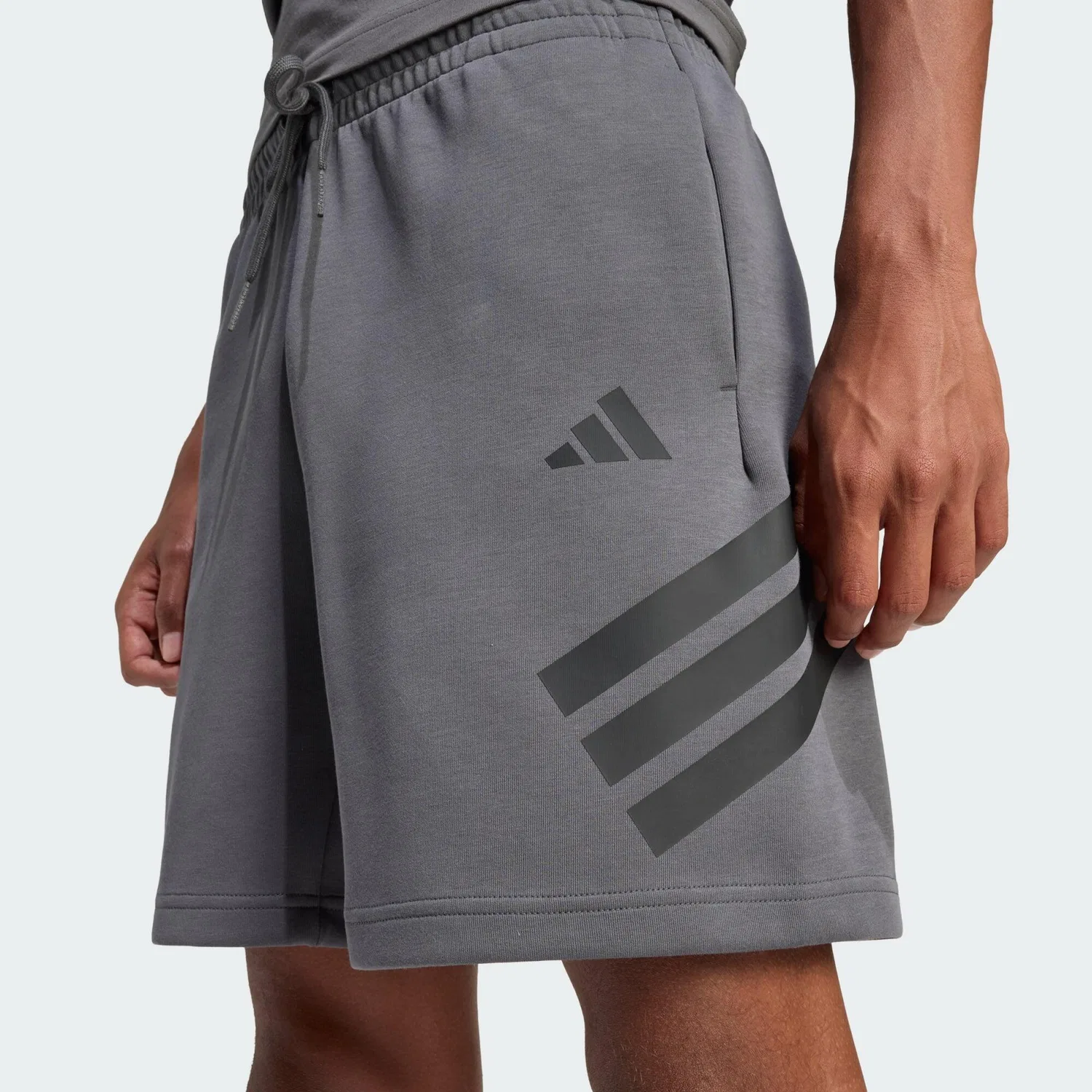 Мужские шорты с принтом Future Icons 3-Streifen Adidas, Darkgrau — фото 4