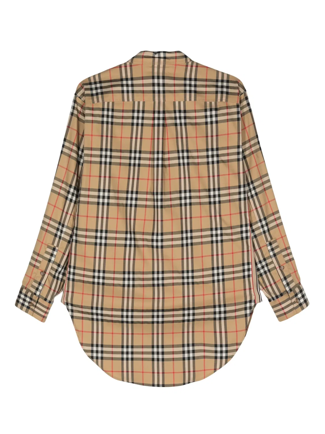 Рубашка в винтажную клетку Burberry, коричневый — фото 2