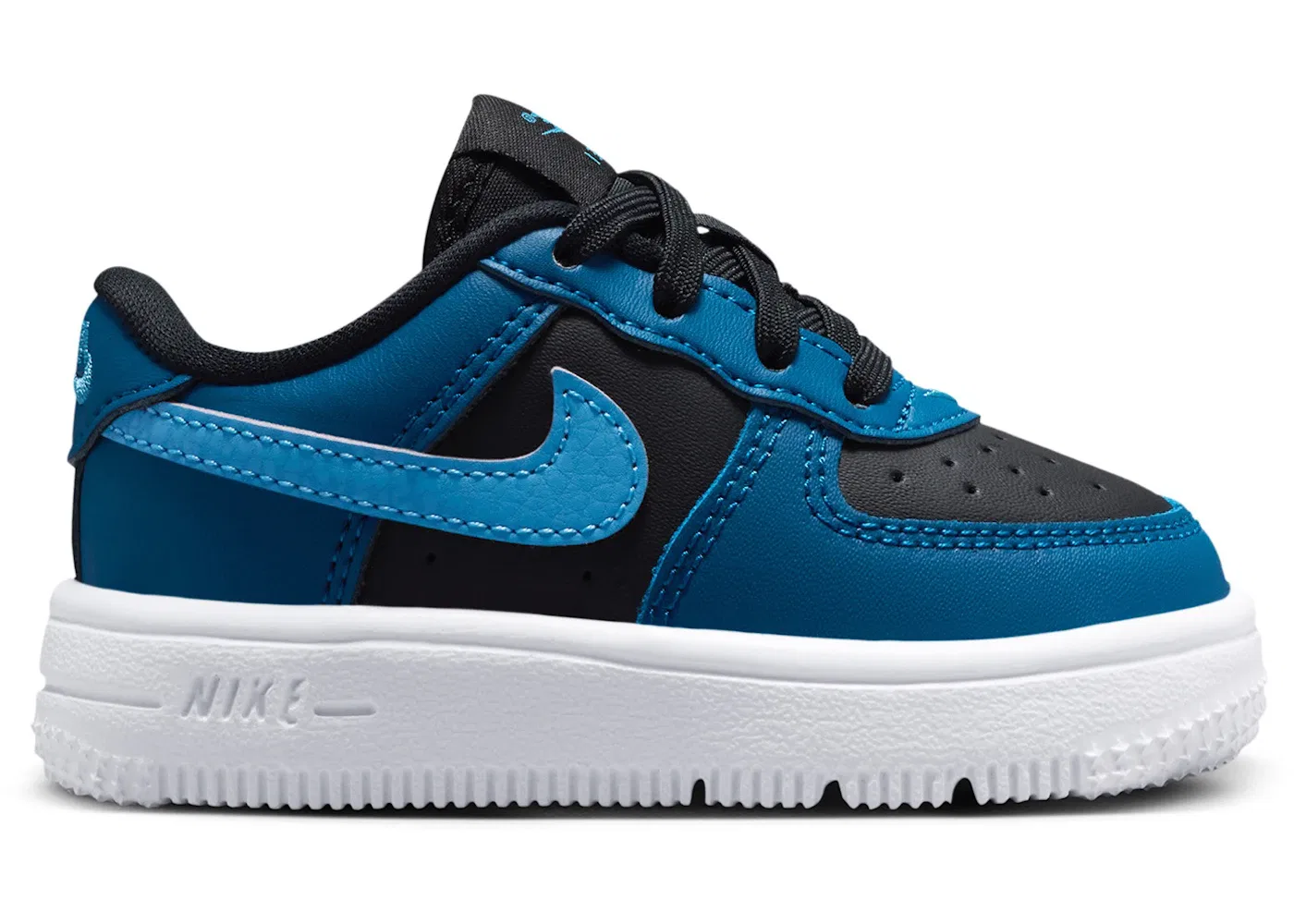 Детские кроссовки Lifestyle Nike Force 1 Low, Black/Court Blue/White/Dutch Blue