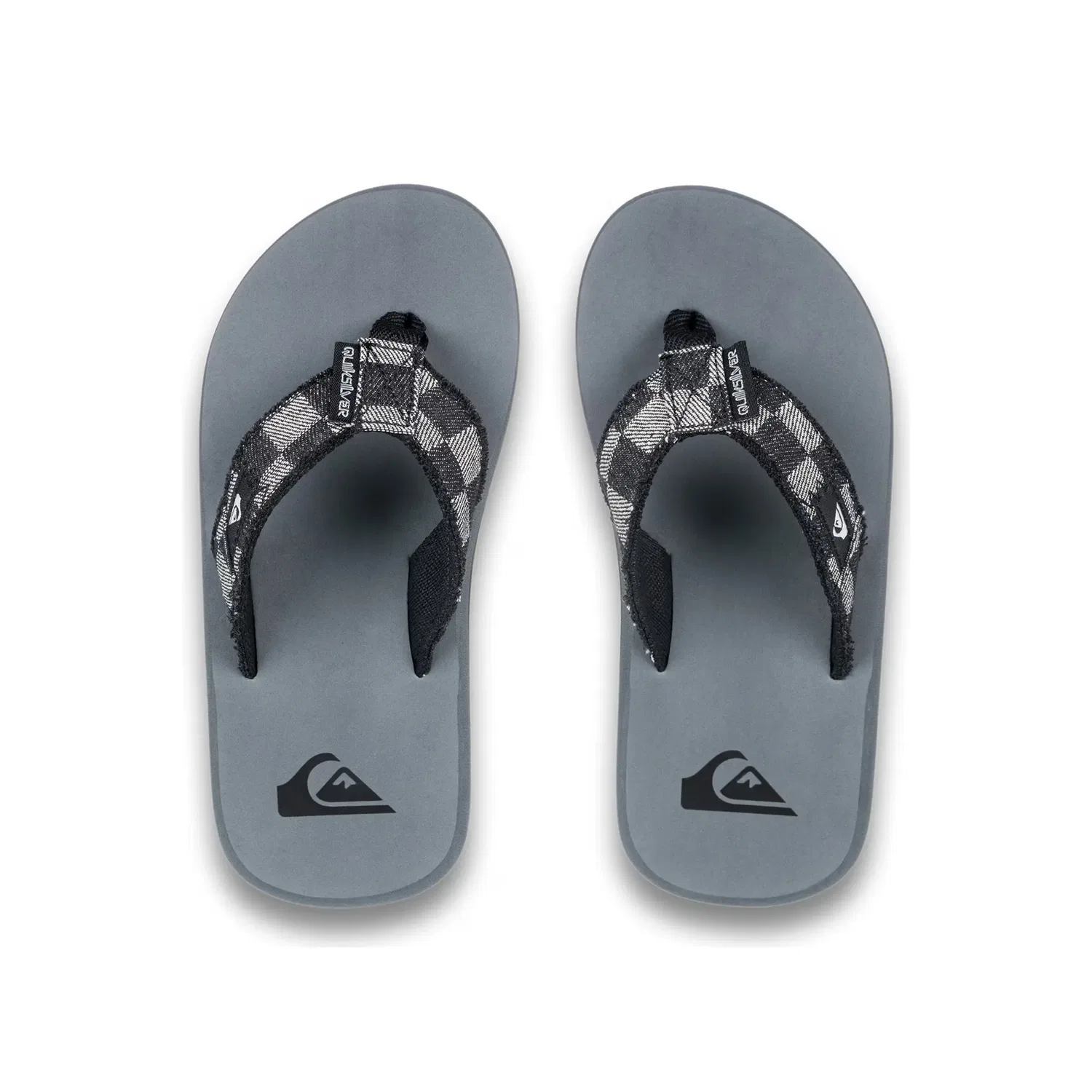 Детские шлепанцы для мальчиков с принтом Monkey Abyss Quiksilver, Gris — фото 3
