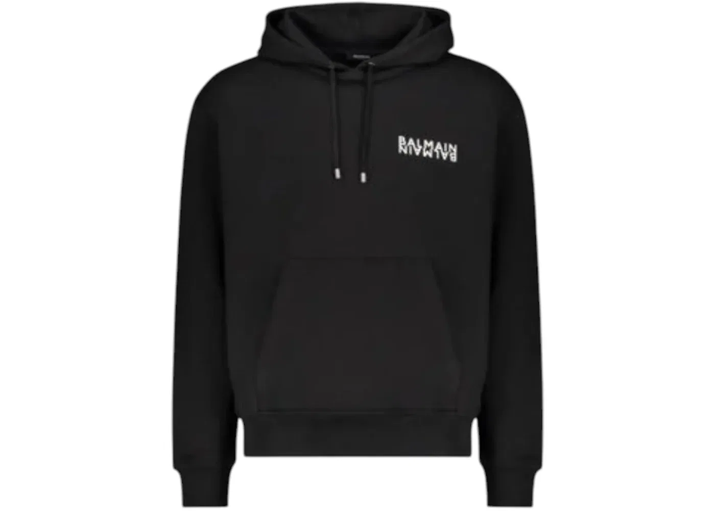 Мужской худи с принтом Balmain, Black