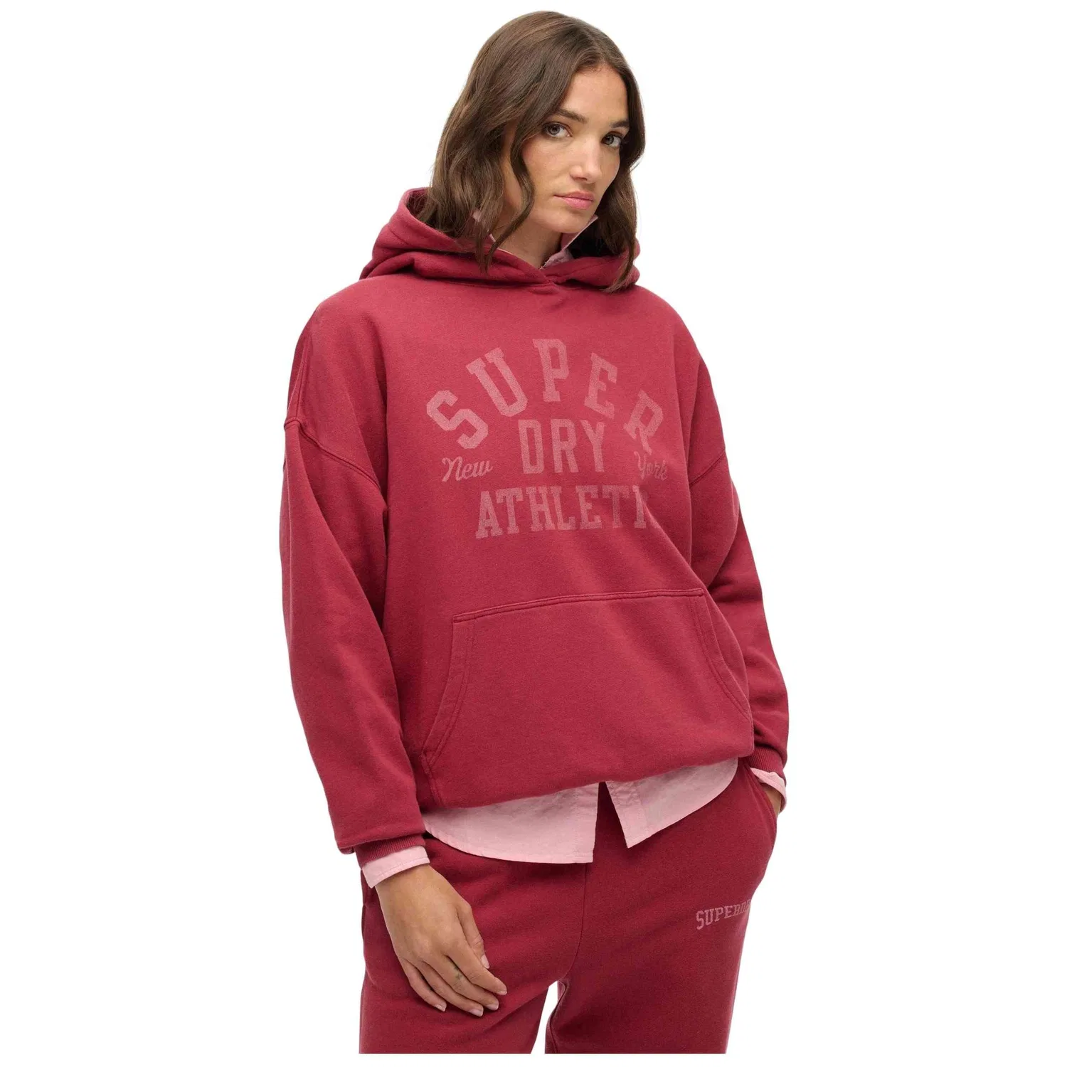 Женское худи с капюшоном Superdry, Цвет Red
