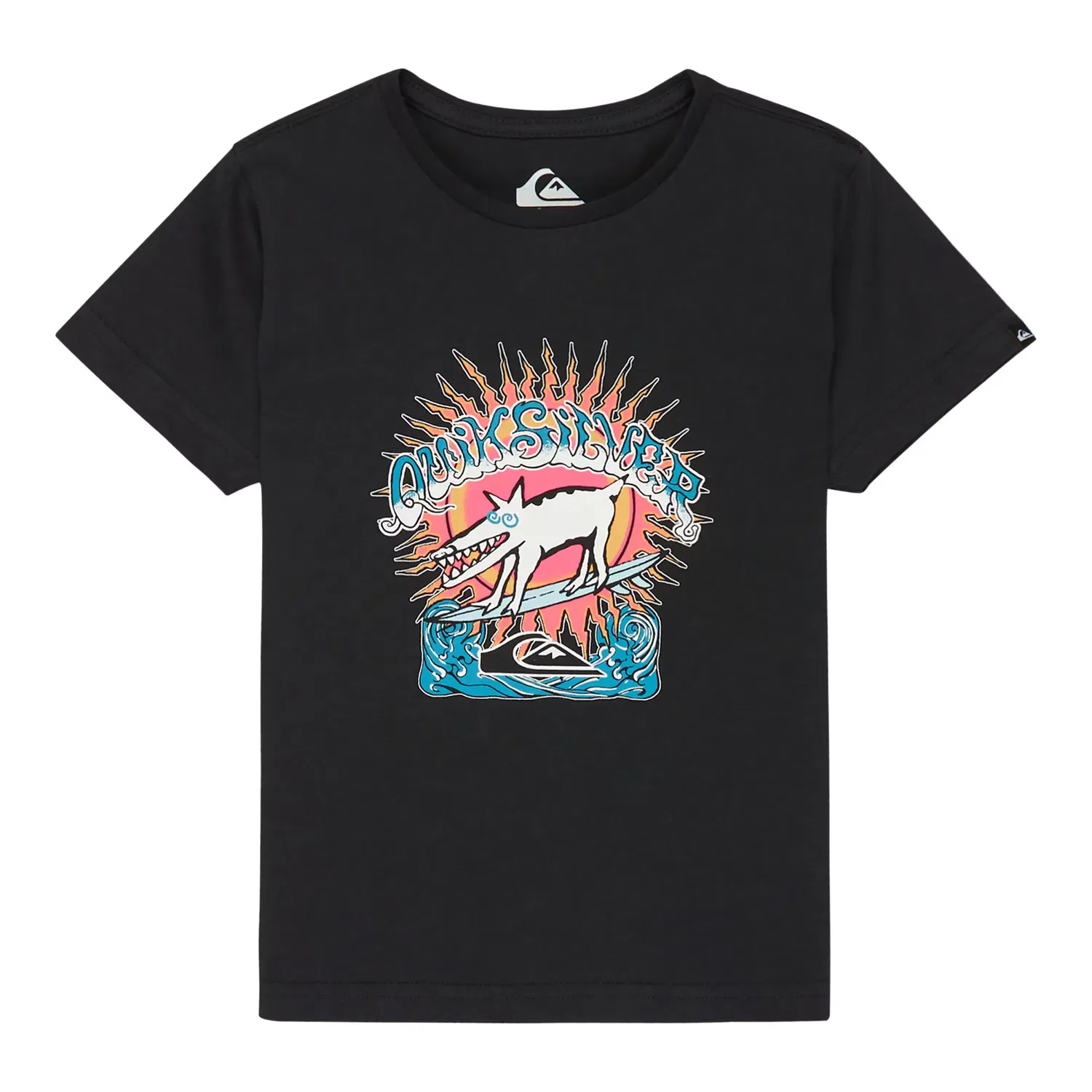 Детская футболка для мальчиков с принтом Ev Animal Surfer Quiksilver, Negro