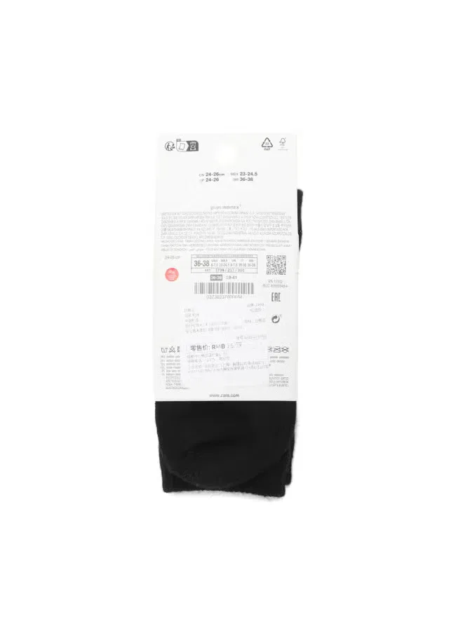 Носки мягкие удобные Zara, черный — фото 3