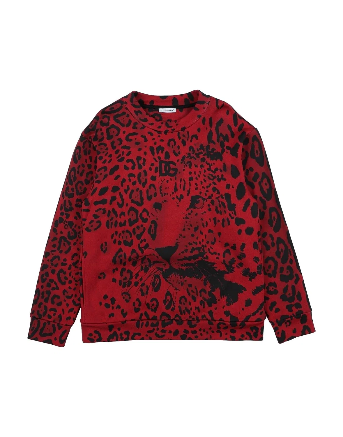 Подростковое худи из французского терри Dolce&Gabbana, красный