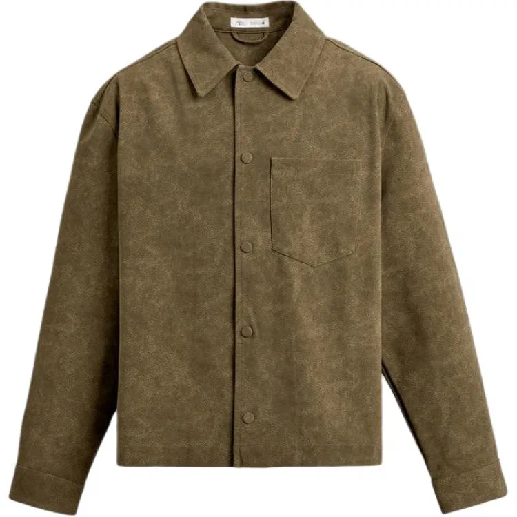 Мужская куртка с лацканами Yellow Ochre ZARA, Yellow Ochre