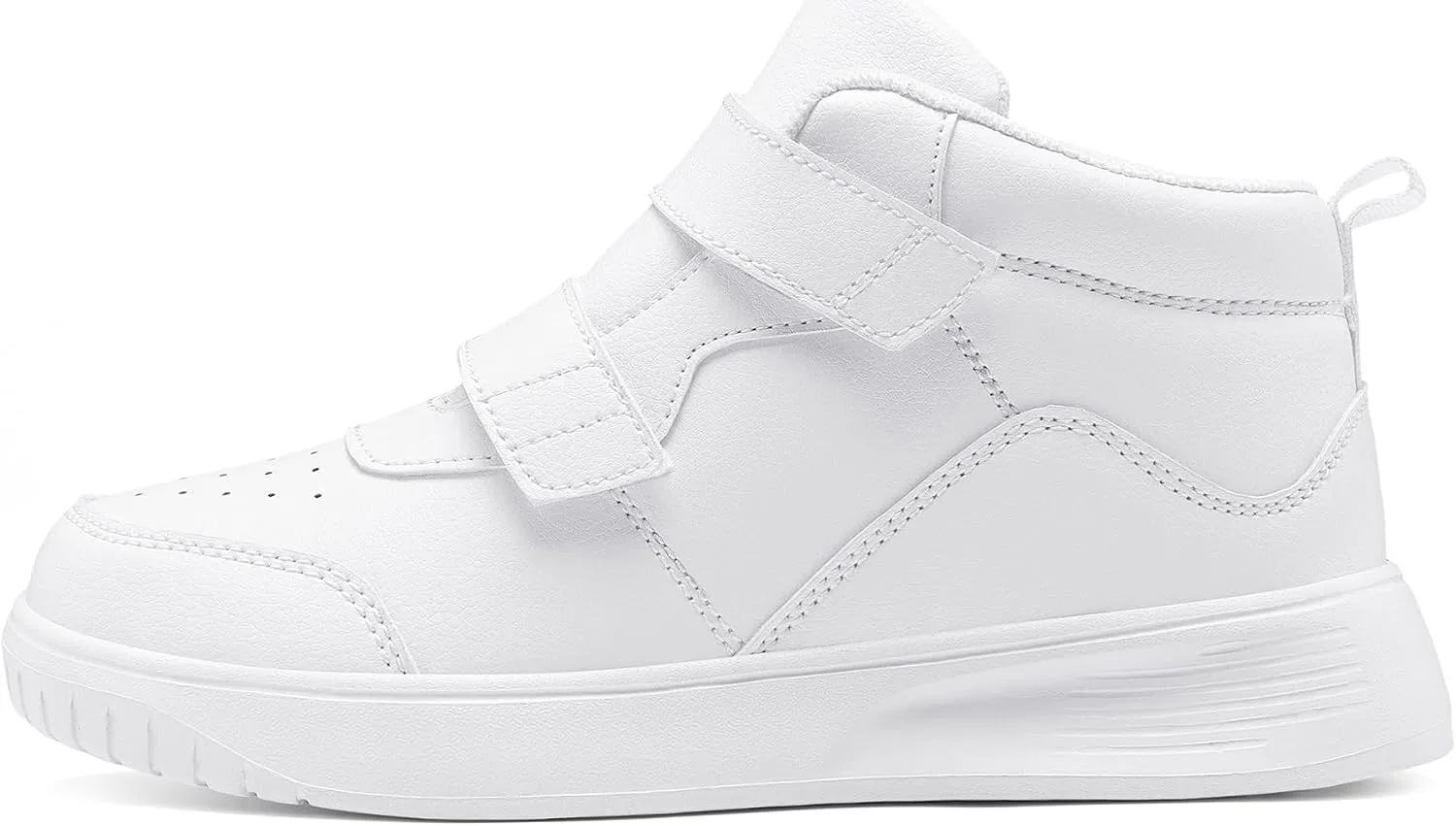 Детские кроссовки для мальчиков с высоким верхом YEESANFUL, White — фото 3