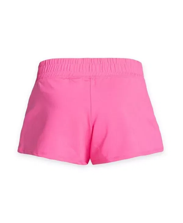 Детские шорты для девочек с принтом Prisma Stripe Lucky In Love, Neon Pink — фото 2