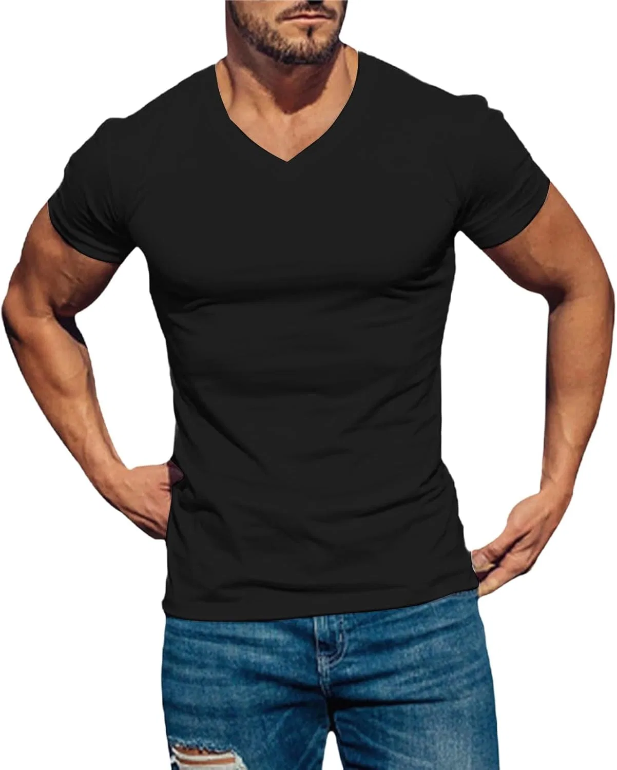 Мужская компрессионная футболка Muscle Fit, Black