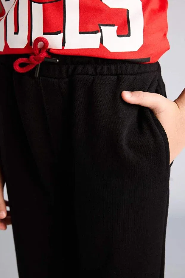 Детские брюки для девочек с принтом NBA Chicago Bulls Pants Defacto, Black-Bk81 — фото 4