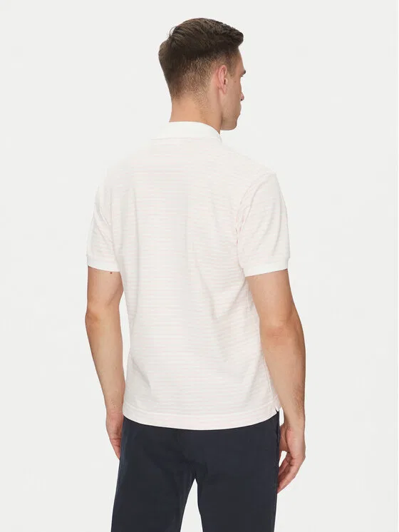 Поло classic fit Lacoste, розовый — фото 3