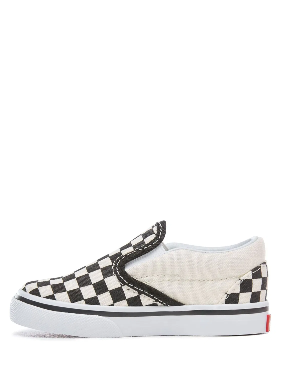 Кроссовки детские Slip-On V Vans, черно-белые — фото 2