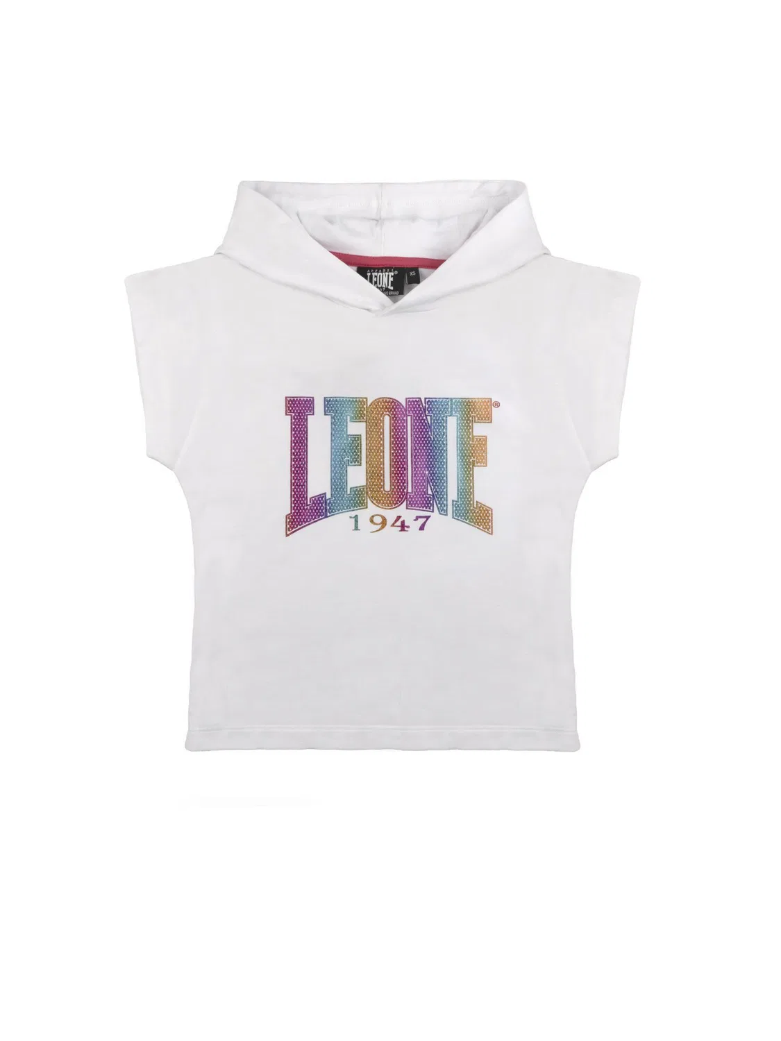 Детское худи с капюшоном и коротким рукавом Leone Sommer Leone 1947 Apparel, Weiss