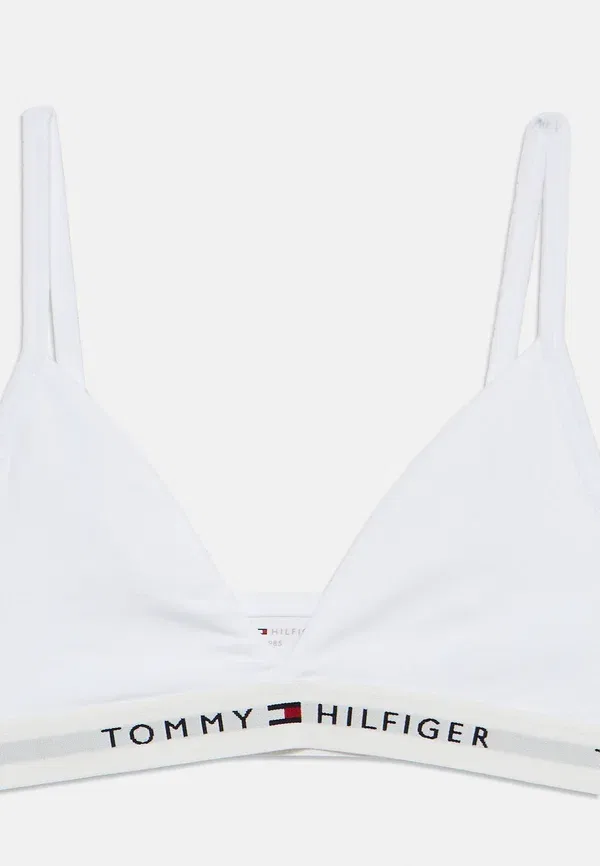 Комплект из 2 бюстгальтеров без поролона, хлопок Tommy Hilfiger, белый/серый — фото 4