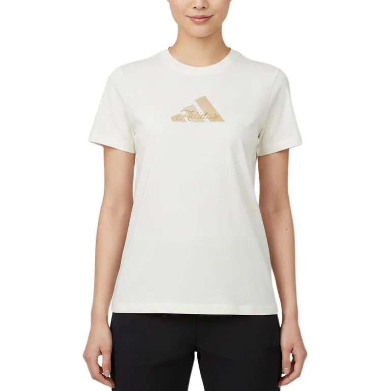 Футболка с круглым вырезом Adidas, Beige